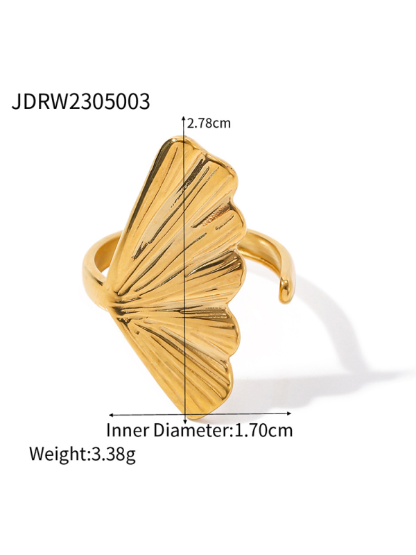 New beach style ocean element shell starfish ring